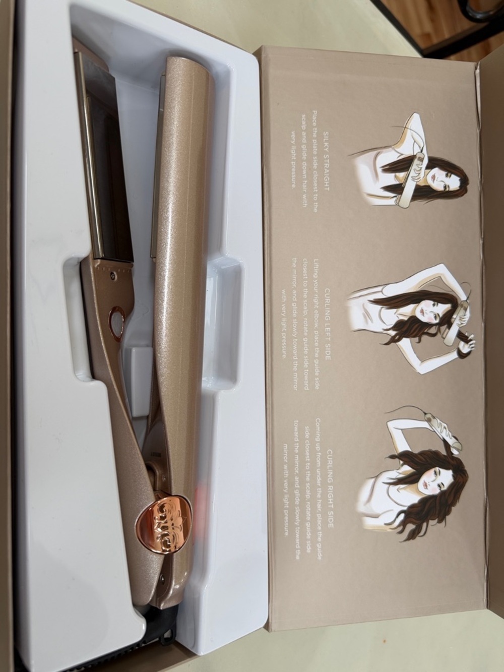 TYME Rose Gold Hair Straightener & Styling Iron